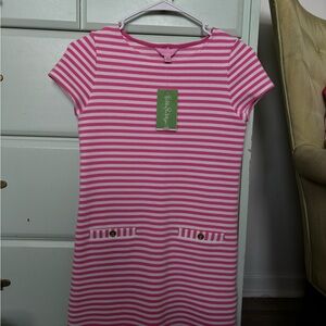 Lilly Pulitzer Pink and White Little Layton Dress